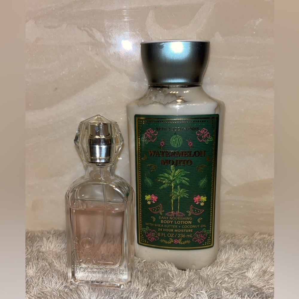 SUMMER DUO includes: Watermelon Mojito Lotion & So Cal. Hollister perfume